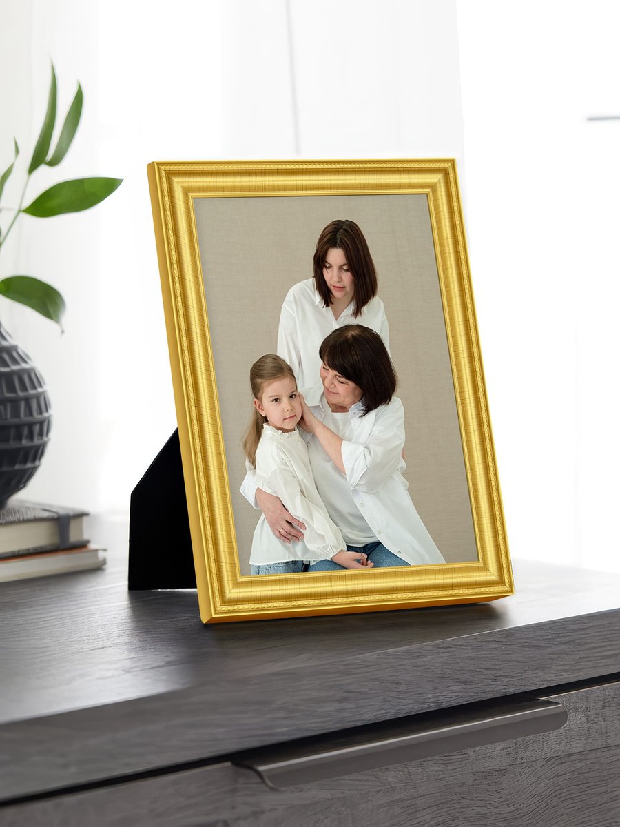 Textured Gold Bevel Frame FW 458 - View 1