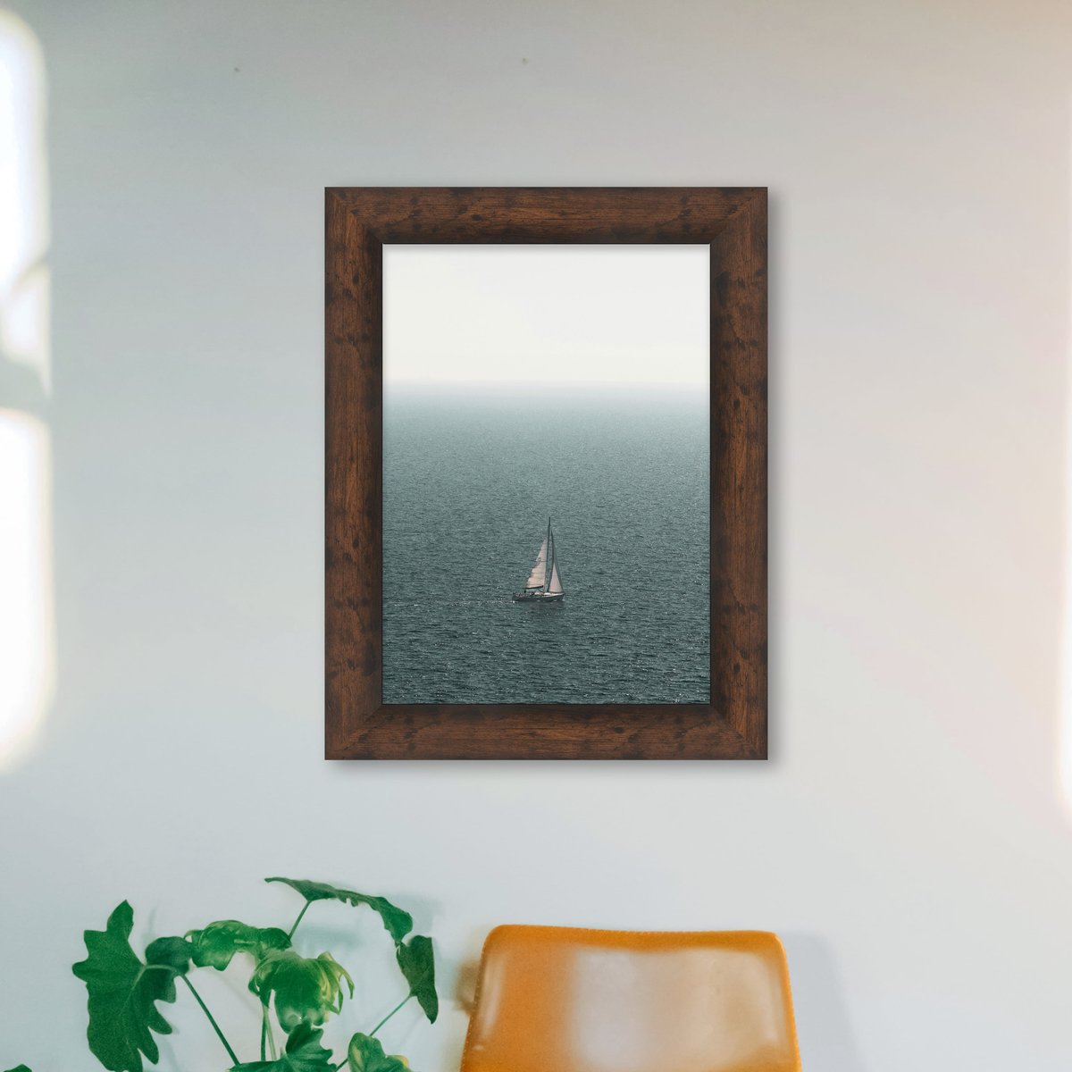 Rustic Knotted Wood Frame FW 466 - View 1