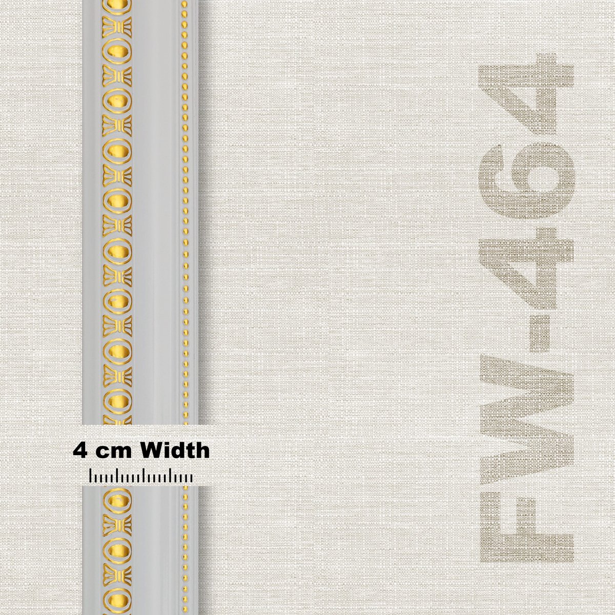 White Gold Medallion Frame FW 464 - View 2