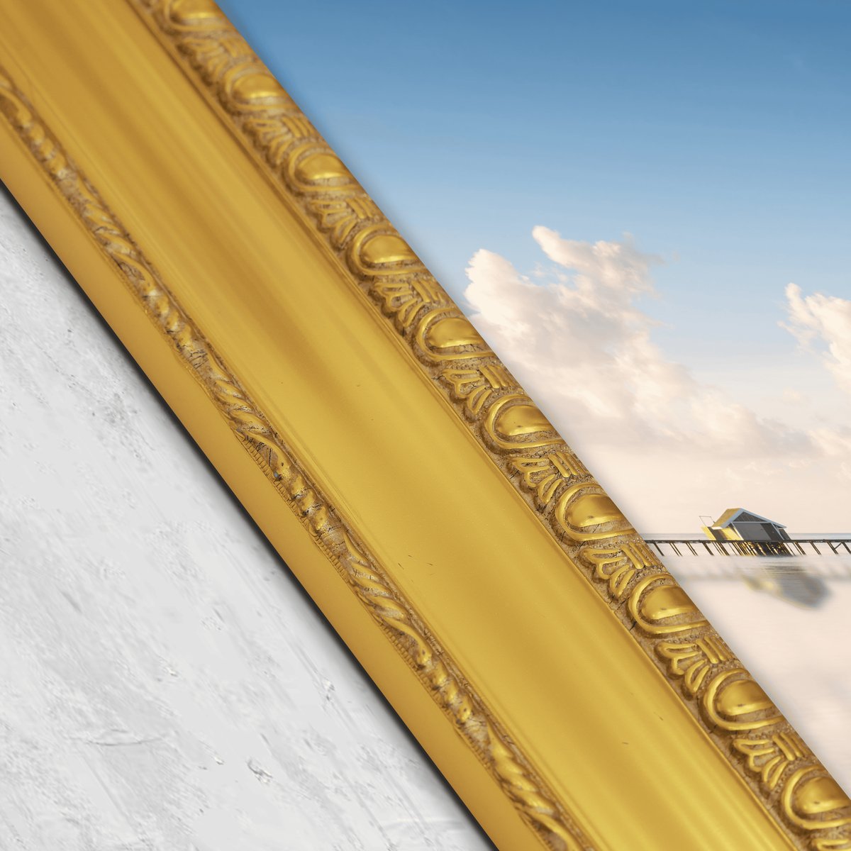Gold Oval Medallion Frame FW 469 - View 3