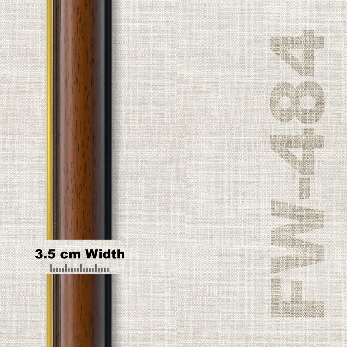Cherry Wood Gold-Line Frame FW 484 - View 2