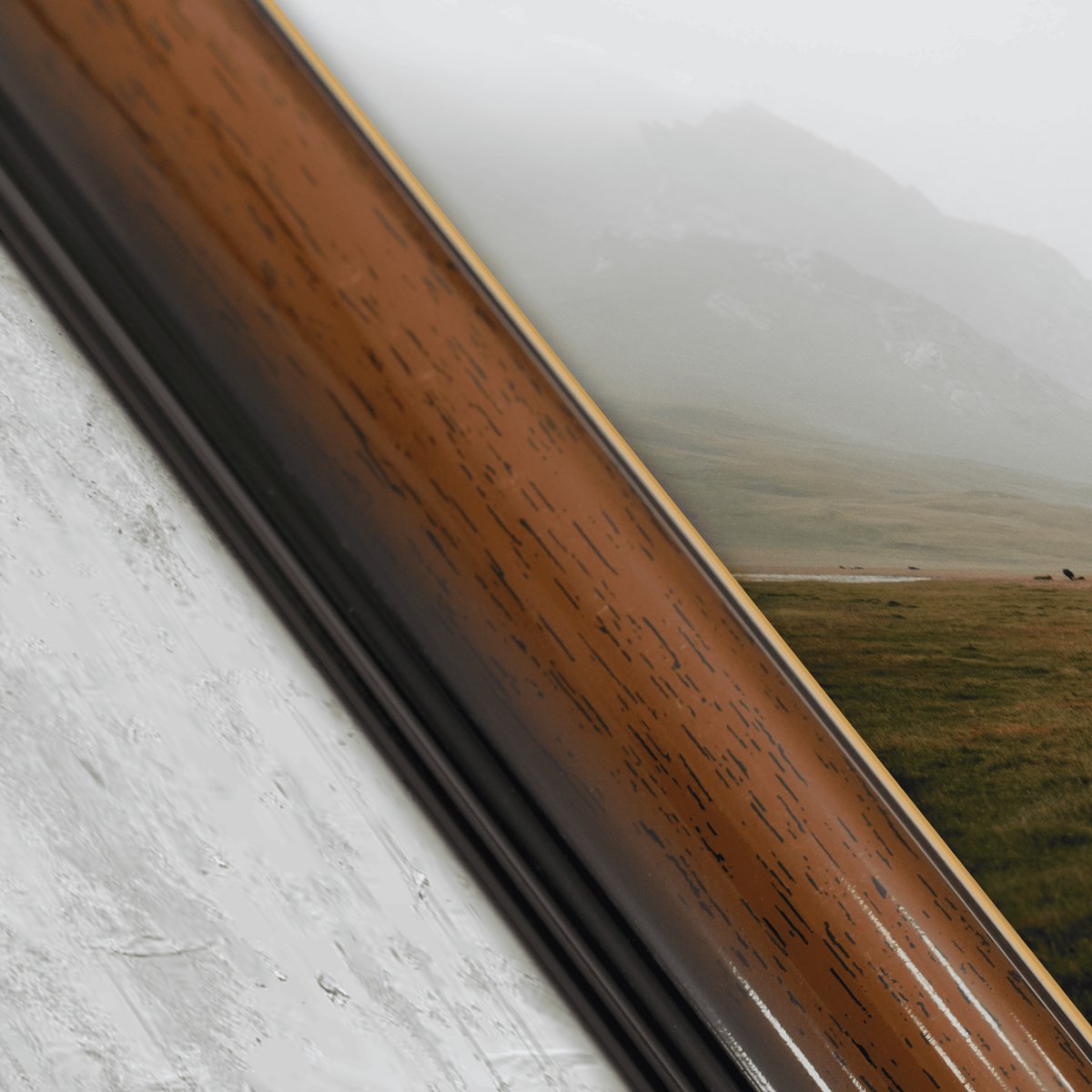 Cherry Wood Gold-Line Frame FW 484 - View 3