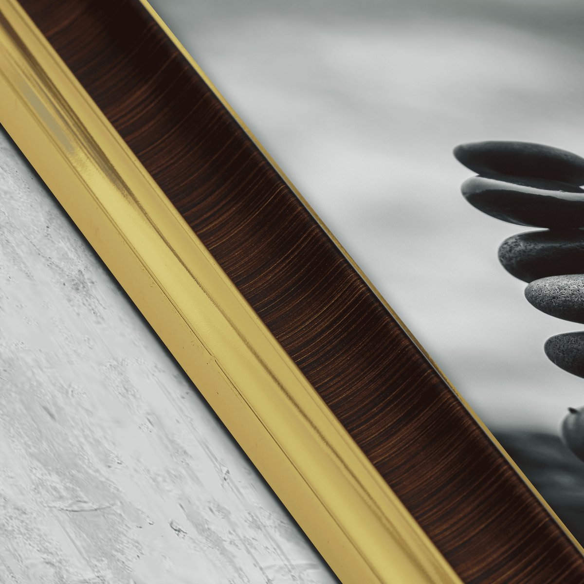 Bronze Textured Gold-Line Frame FW 489 - View 3