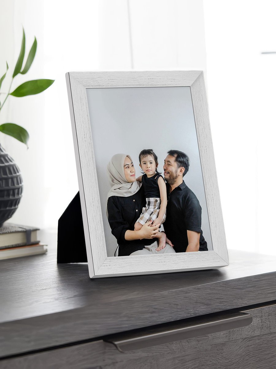 Whitewashed Wood Frame FW 492 - View 1