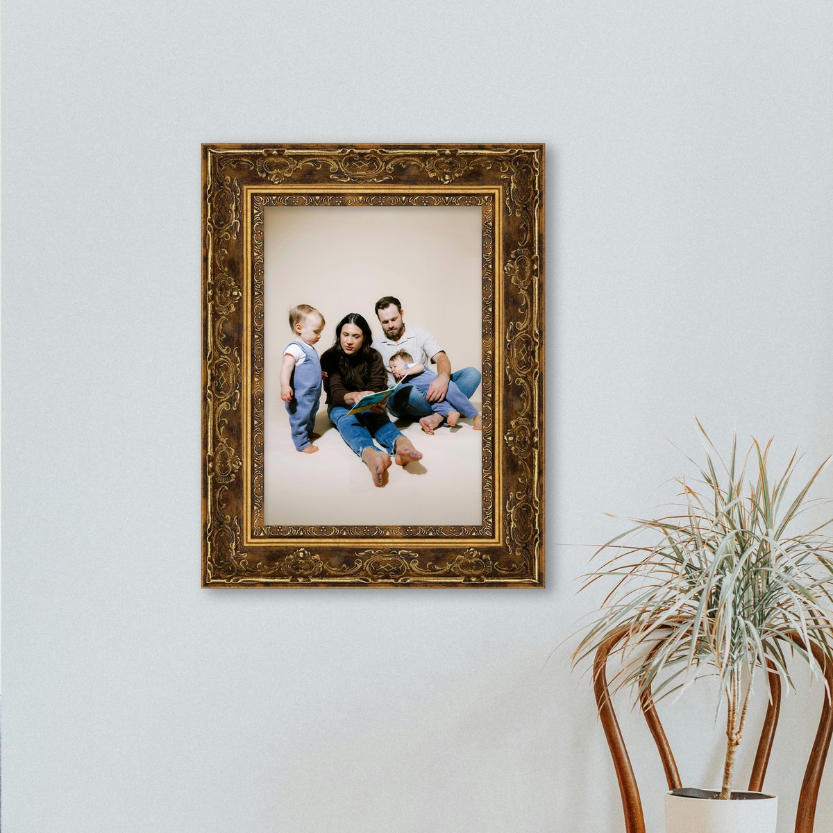 Antique Bronze Baroque Frame FW 497 - View 1