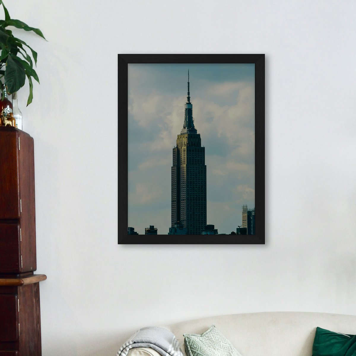 Simple Black Wood Frame FW 516 - View 3