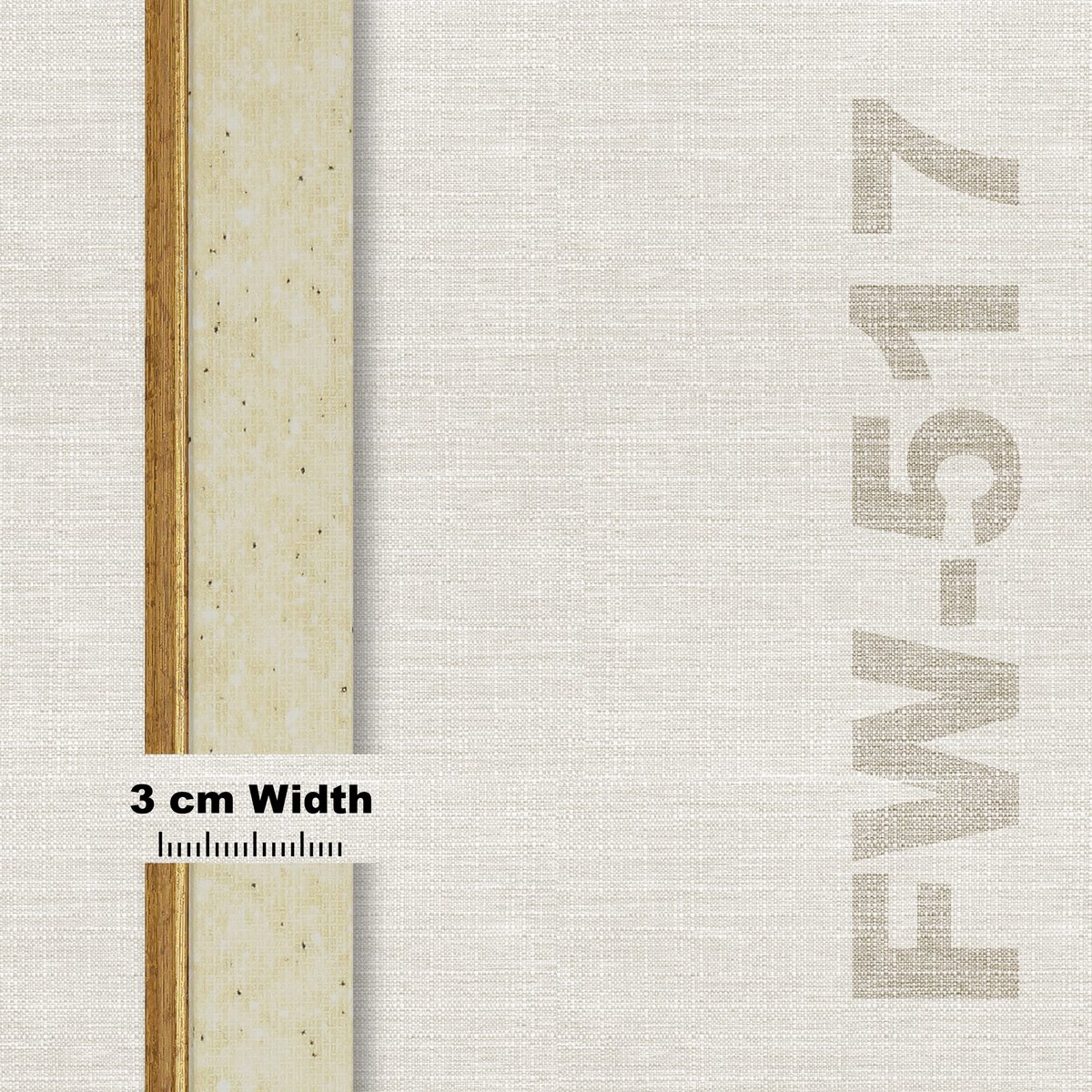 Speckled Cream Gold-Line Frame FW 517 - View 2
