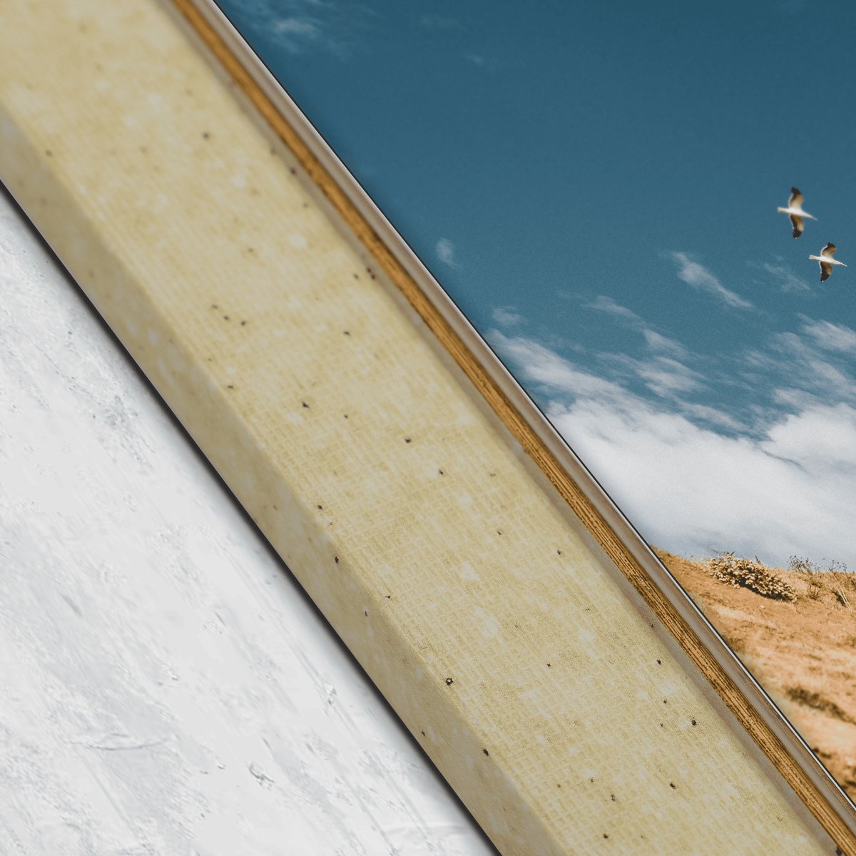 Speckled Cream Gold-Line Frame FW 517 - View 4
