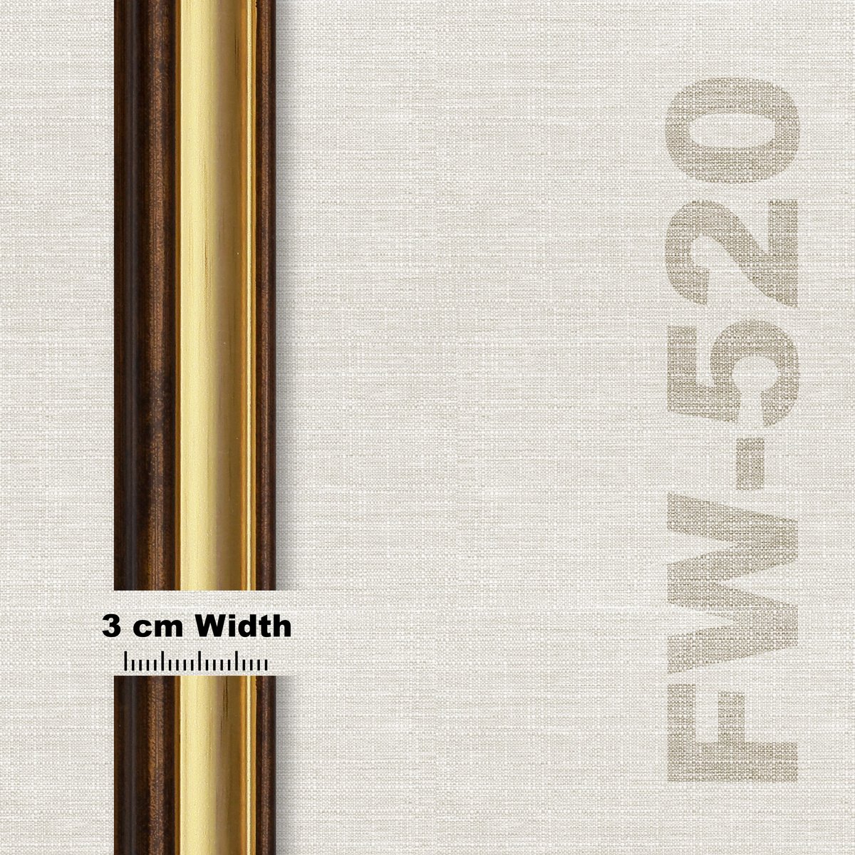 Natural Wood Black-Edge Mat Frame FW 520 - View 2