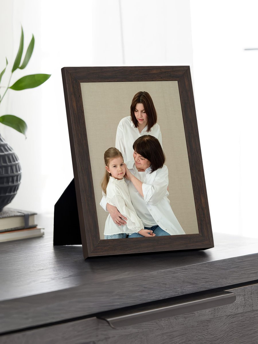 Simple Dark Walnut Frame FW 522 - View 1