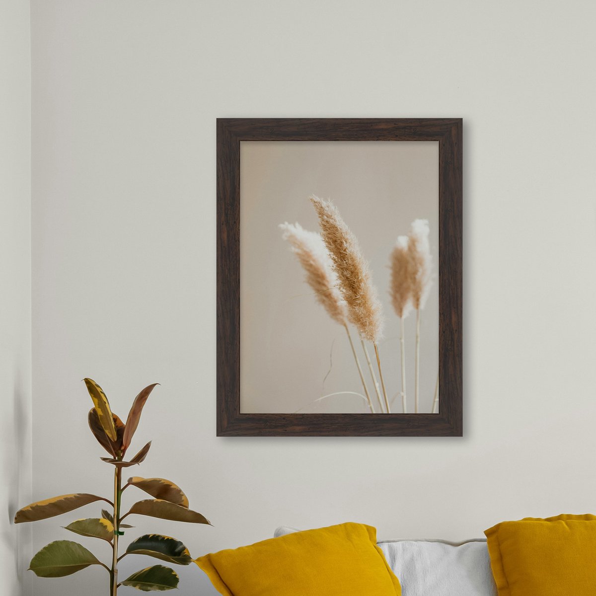Simple Dark Walnut Frame FW 522 - View 3
