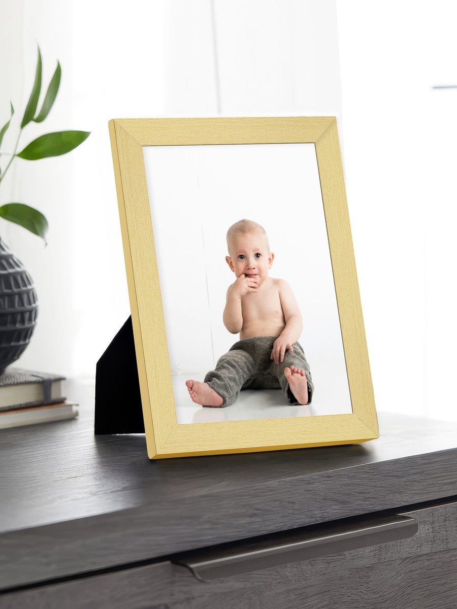 Simple Blonde Wood Frame FW 523 - View 1