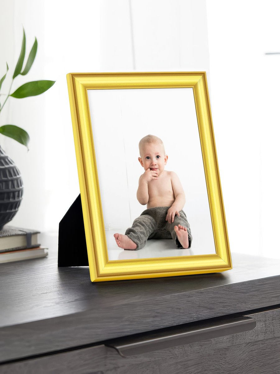 Bright Gold White Mat Frame FW 524 - View 1