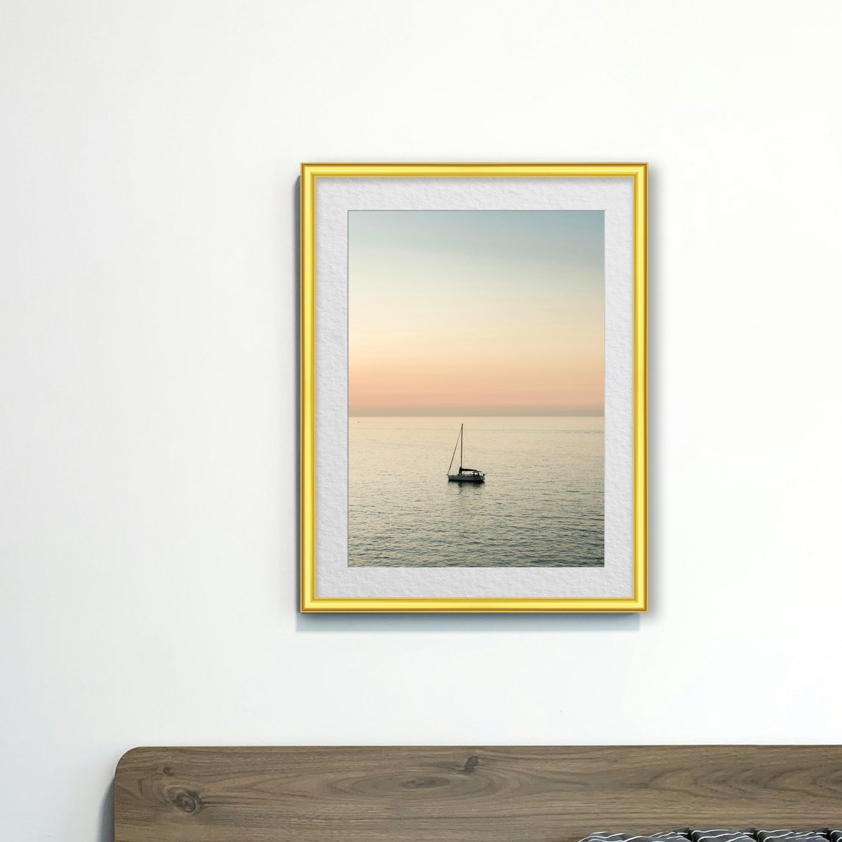 Bright Gold White Mat Frame FW 524 - View 3