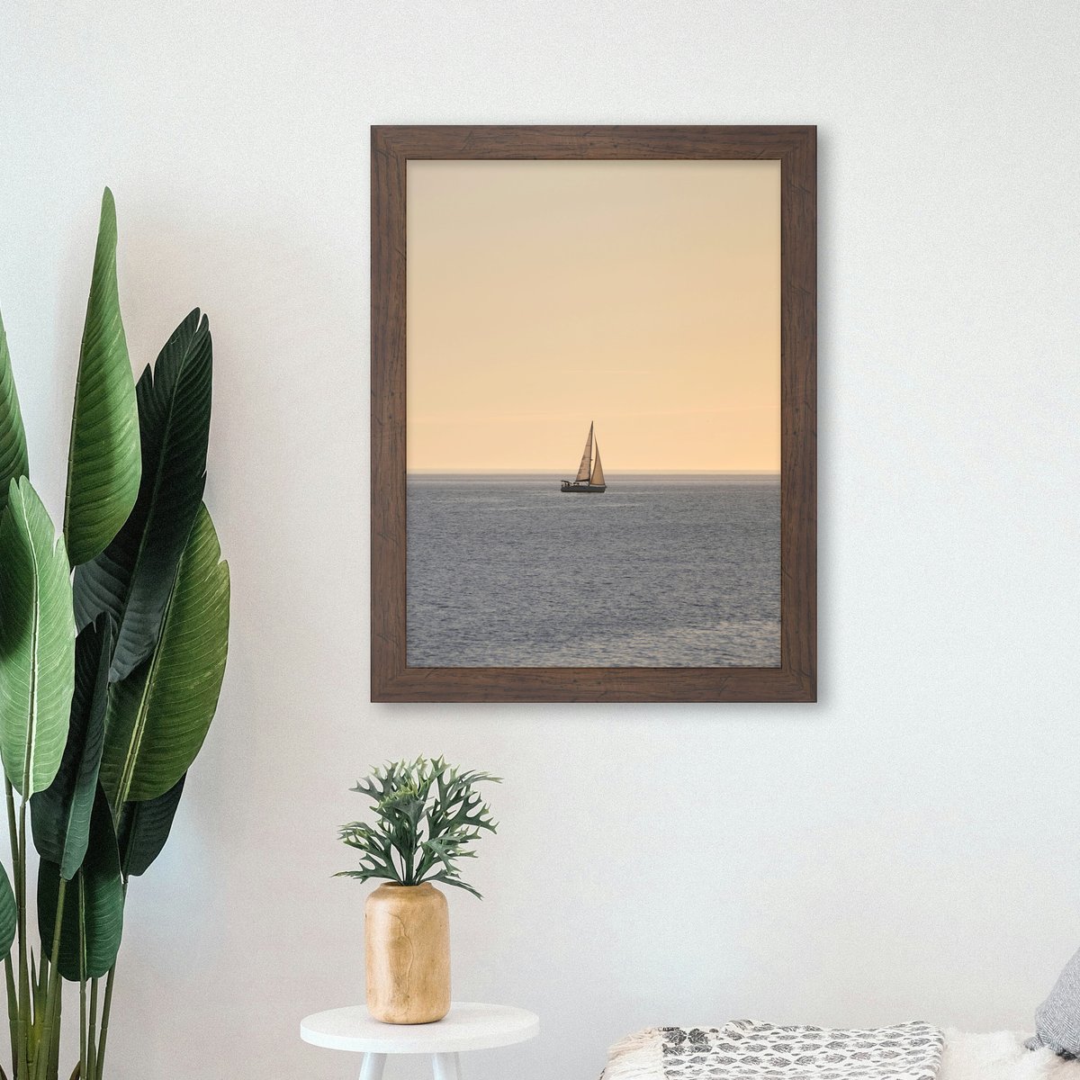 Rustic Weathered Wood Box Frame FW 526 - View 3